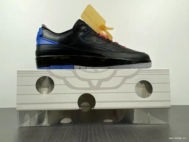 Rep Onekick Off-White 2 Jordan DJ4375-004 Low Black Retro Blue SP 0428